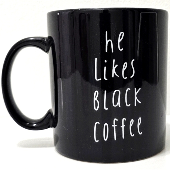 Indigo He Likes Black Coffee Coffee Mug - Picture 3 of 7